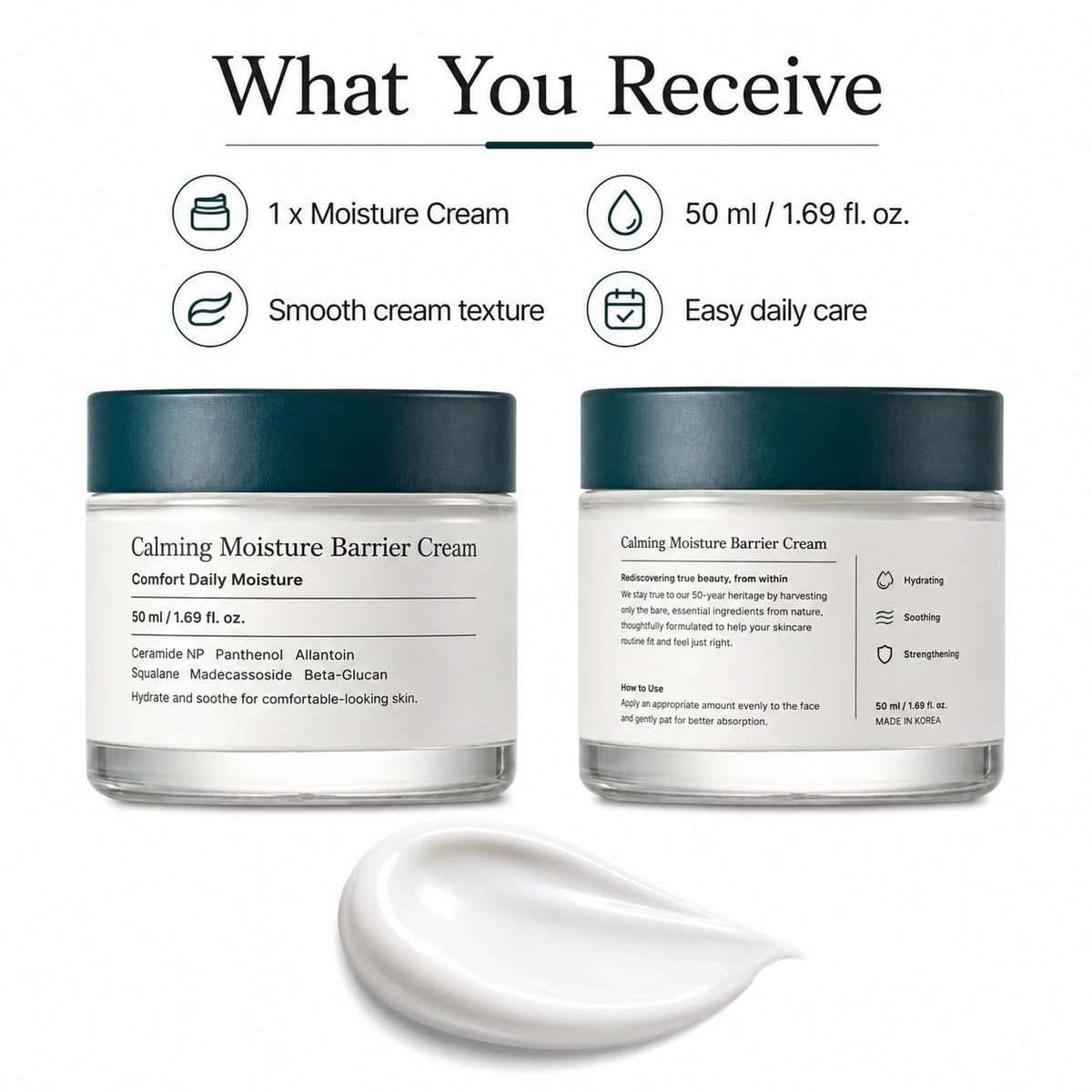 Calming Moisture Barrier Cream 4Pack Face Moisturize - Amavheaf Official Imagery - 3