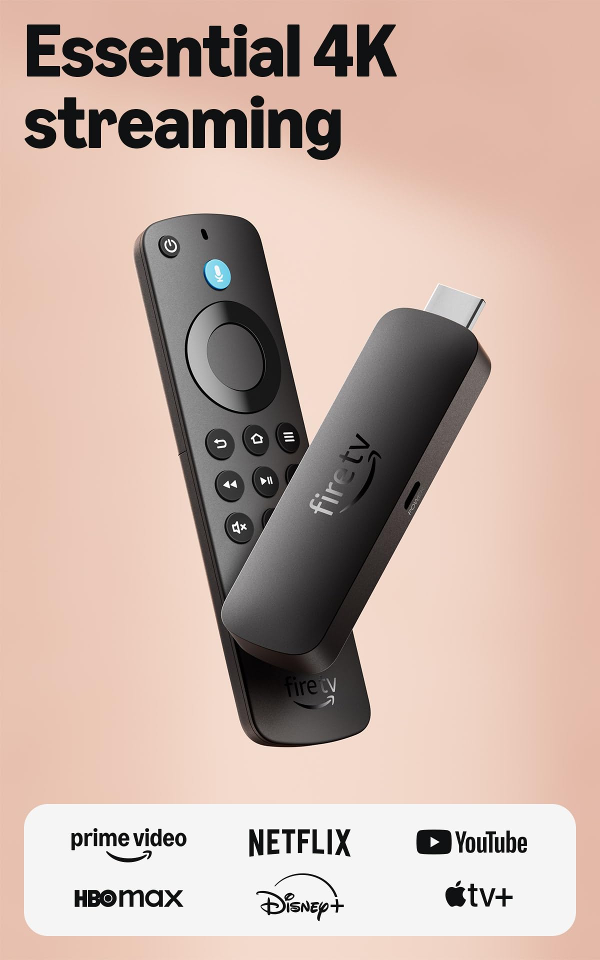 Amazon Fire TV Stick 4K Select start streaming in 4K AI – product photo (General Merchandise)
