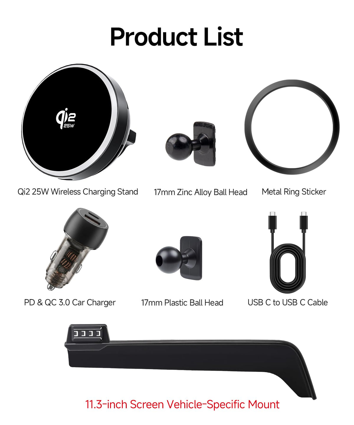 Qi2 2 25W Wireless Charger Car Phone Mount for Chevrolet - MaserWeller Official Imagery - 8