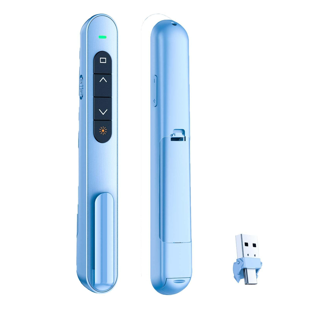 QUI Presentation Clicker with Volume Control Wireless – Blue