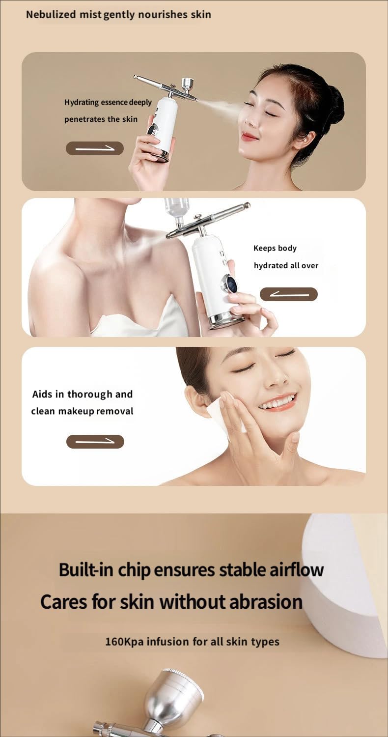 Cordless Facial Oxygen Injector Nano Mist Skin Sprayer - Premium Selection Official Imagery - 7