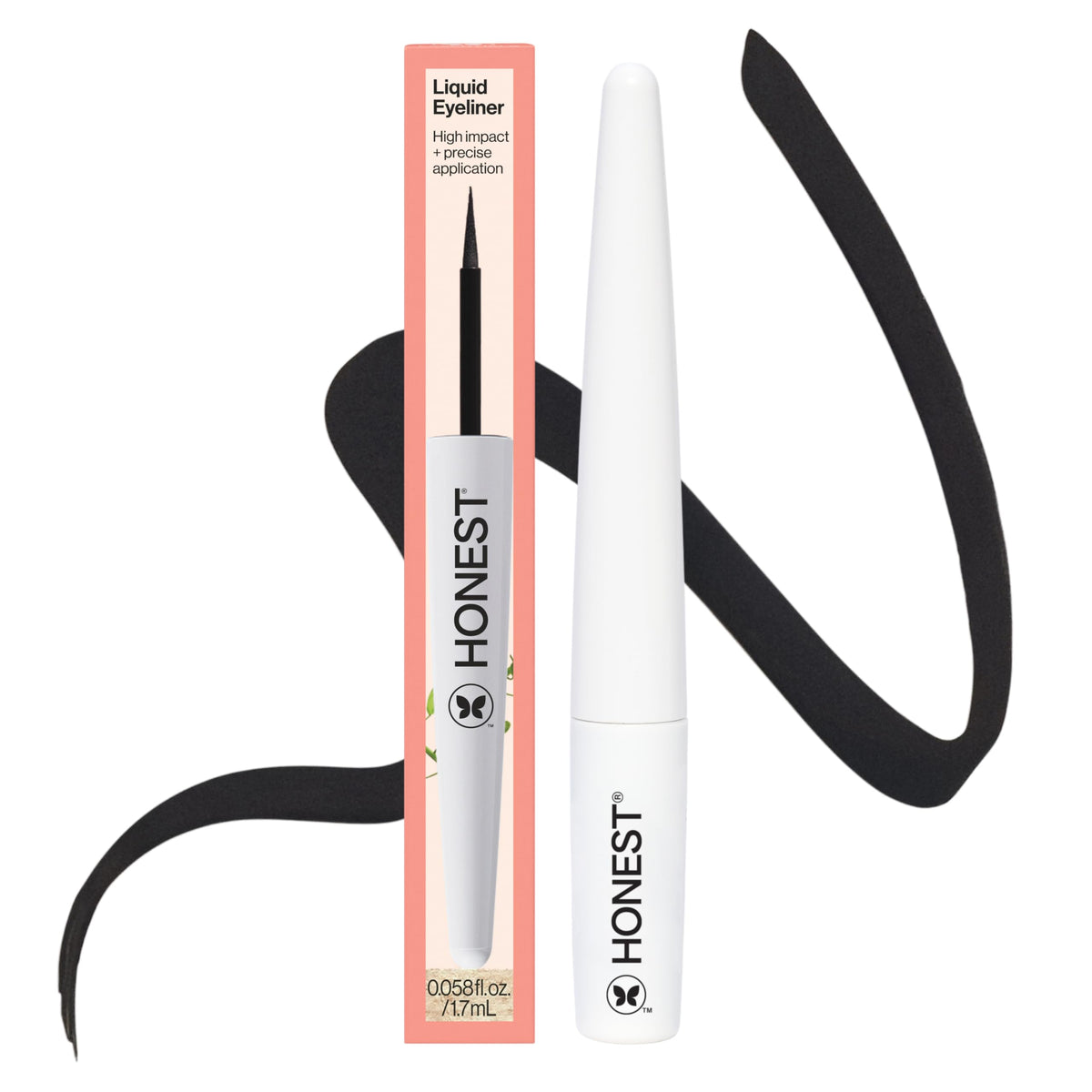 Honest Beauty Liquid Eyeliner Hypoallergenic Vegan Black 0 – product photo (Eyeliner)