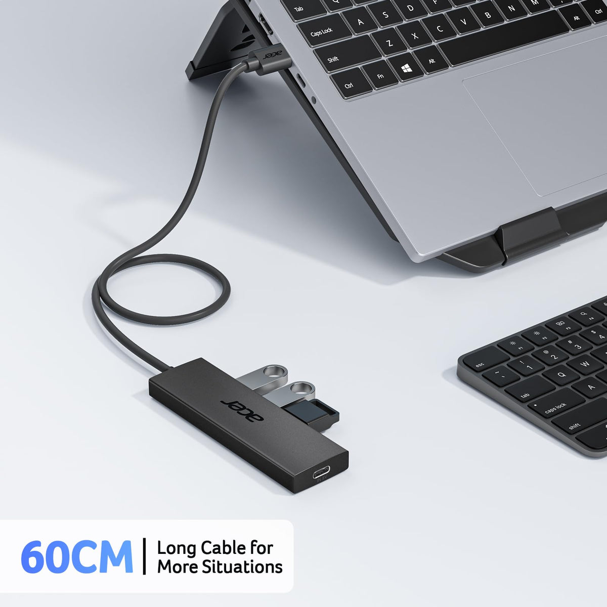 Premium Selection Acer USB Hub 4 Ports Multiple USB 3 0 Hub USBA Splitter for – alternate angle