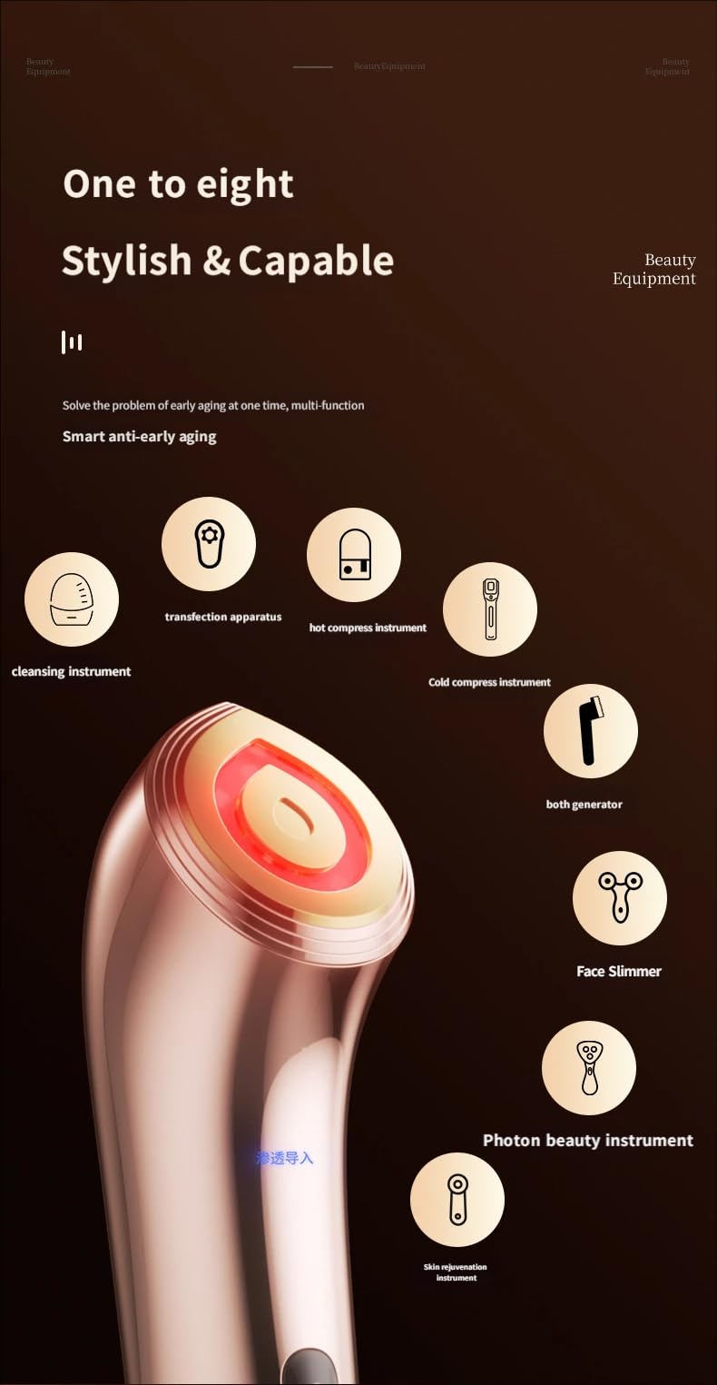 Multi Mode Facial Massager Skin Rejuvenation Anti Aging - Premium Selection Official Imagery - 8