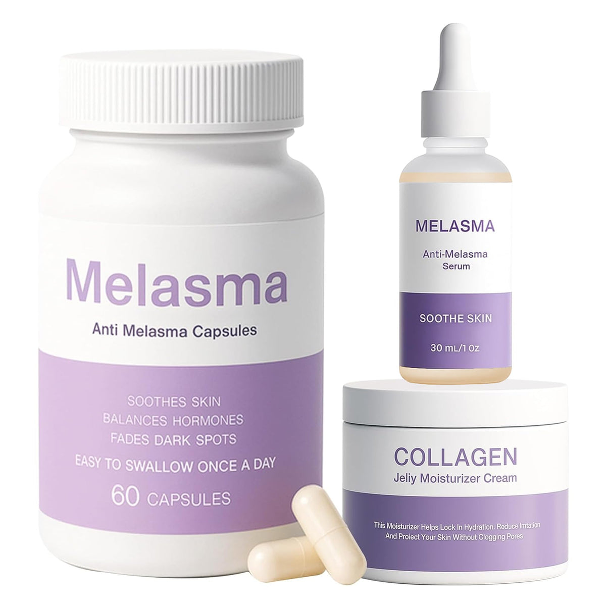 Melanina Anti Melasma Dark Kit Anti Melasma Serum Collagen - NEWUREHO Official Imagery - 2