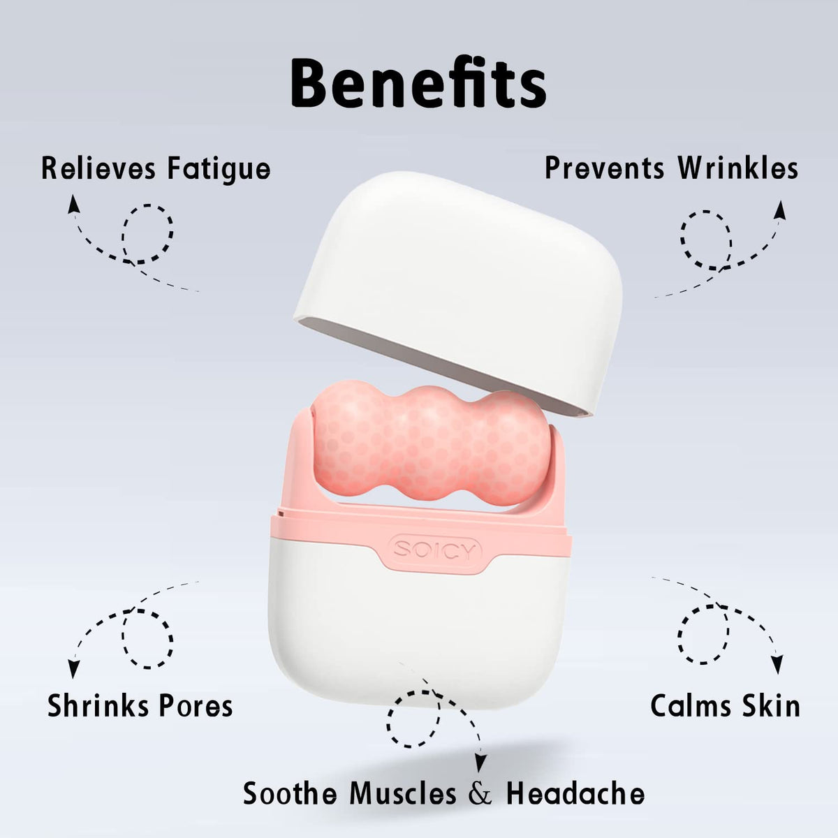 Leeshine Ice Roller Set for Face and Eyes – close-up detail