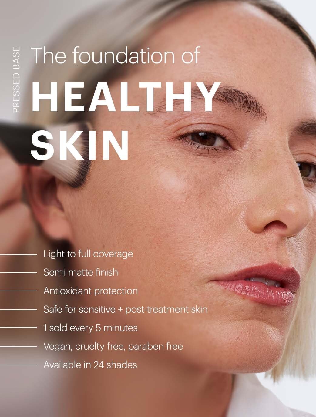 Glo Skin Beauty Pressed Base Powder Foundation Honey Medium - Glo Skin Beauty Official Imagery - 3