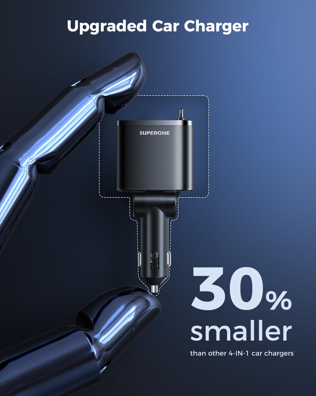 SUPERONE – Automobile Chargers on display