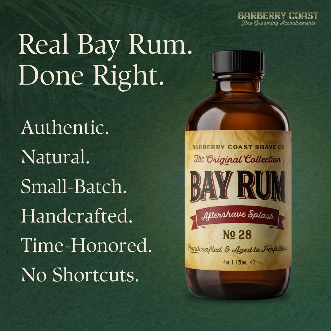 Bay Rum Aftershave Splash for Men - Barberry Coast Shave Co. Official Imagery - 3