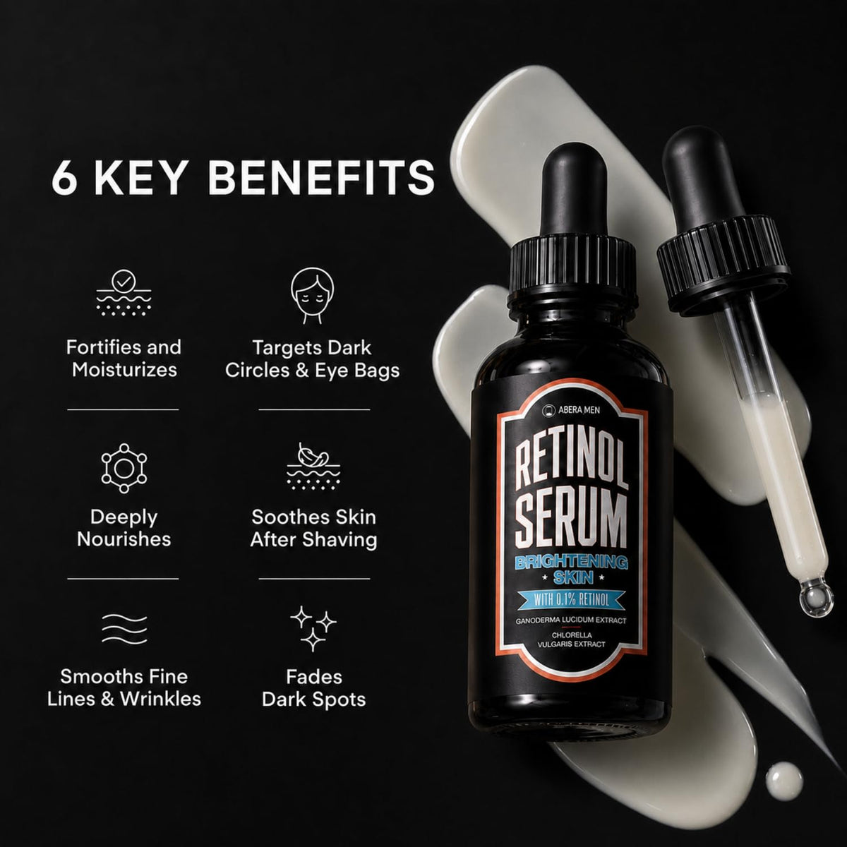 Abera Men Retinol Serum Reduces Dark Spots Melasma Wrinkle - ABERA Official Imagery - 3