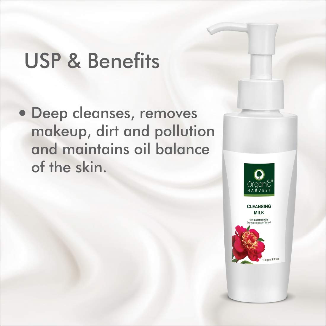 Organic Harvest Herbal Ayurvedic Cleansing Milk No harsh - Organic Harvest Official Imagery - 4
