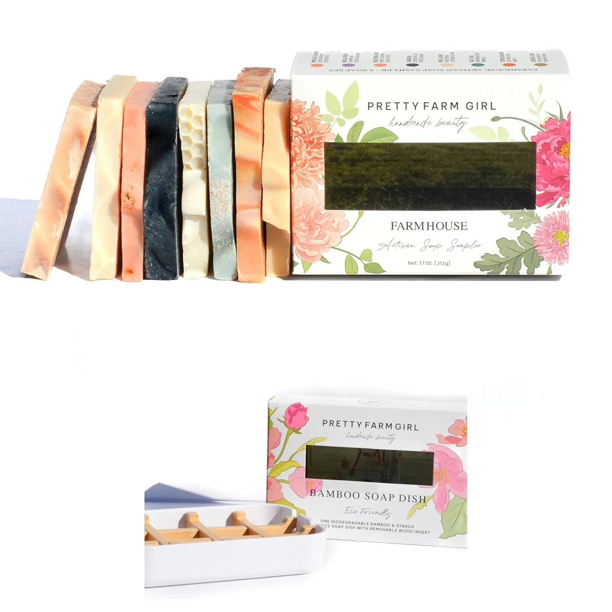 Pretty farm girl Soap Sampler Gift Kit Set of 8 Handcrafted - Pretty farm girl Official Imagery - 7