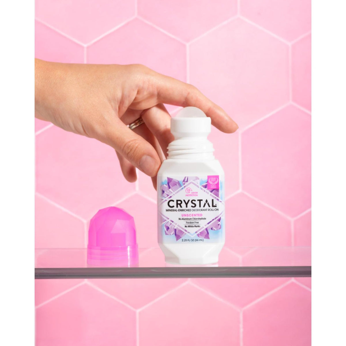 Crystal Essence CRYSTAL Deodorant – back view and specifications
