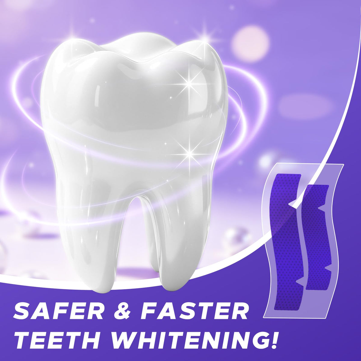Pdoo Purple Teeth Whitening Strips 20 Count – alternate angle