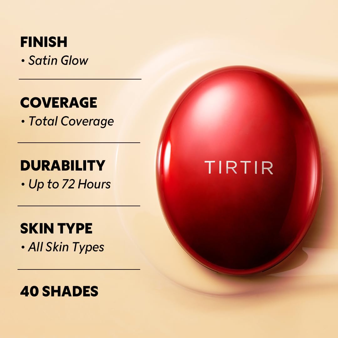 TIRTIR Mask Fit Red Cushion Foundation – back view and specifications