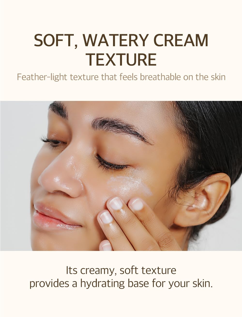 mixsoon Bean Sunscreen Lightweight Airy Texture SPF 50 No – back view and specifications