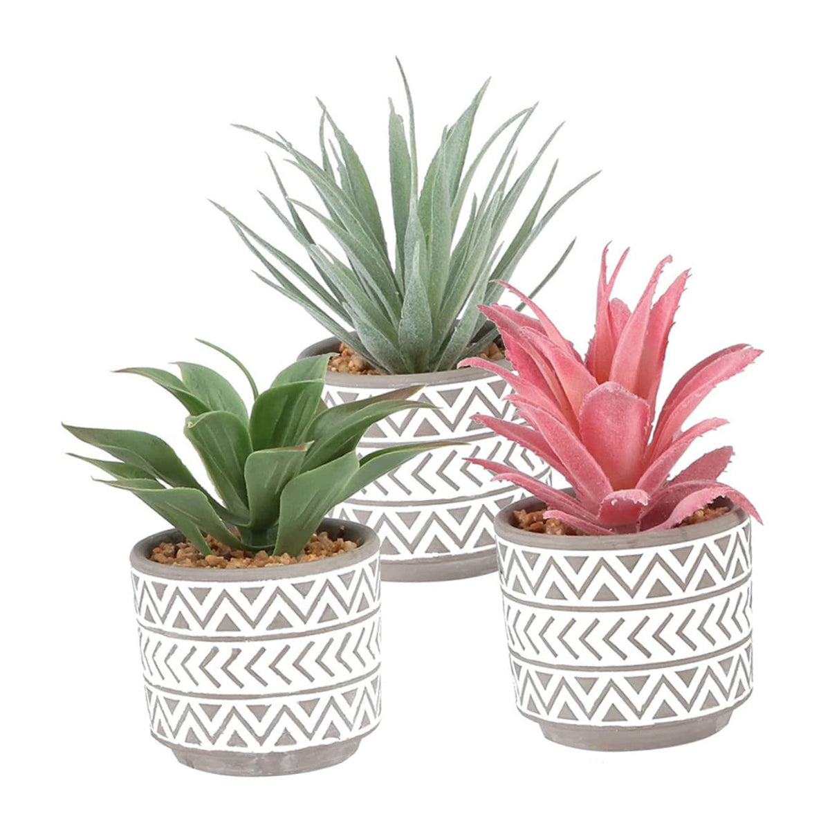 3Pcs Small Artificial Plants for Indoor Outdoor Decor Faux - Holibanna Official Imagery - 1