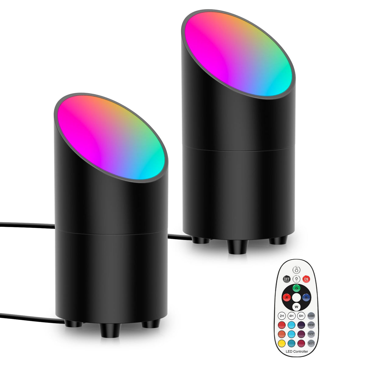 Onforu 7W RGB Smart Uplights Indoor Color Changing Floor Can - Onforu Official Imagery - 2