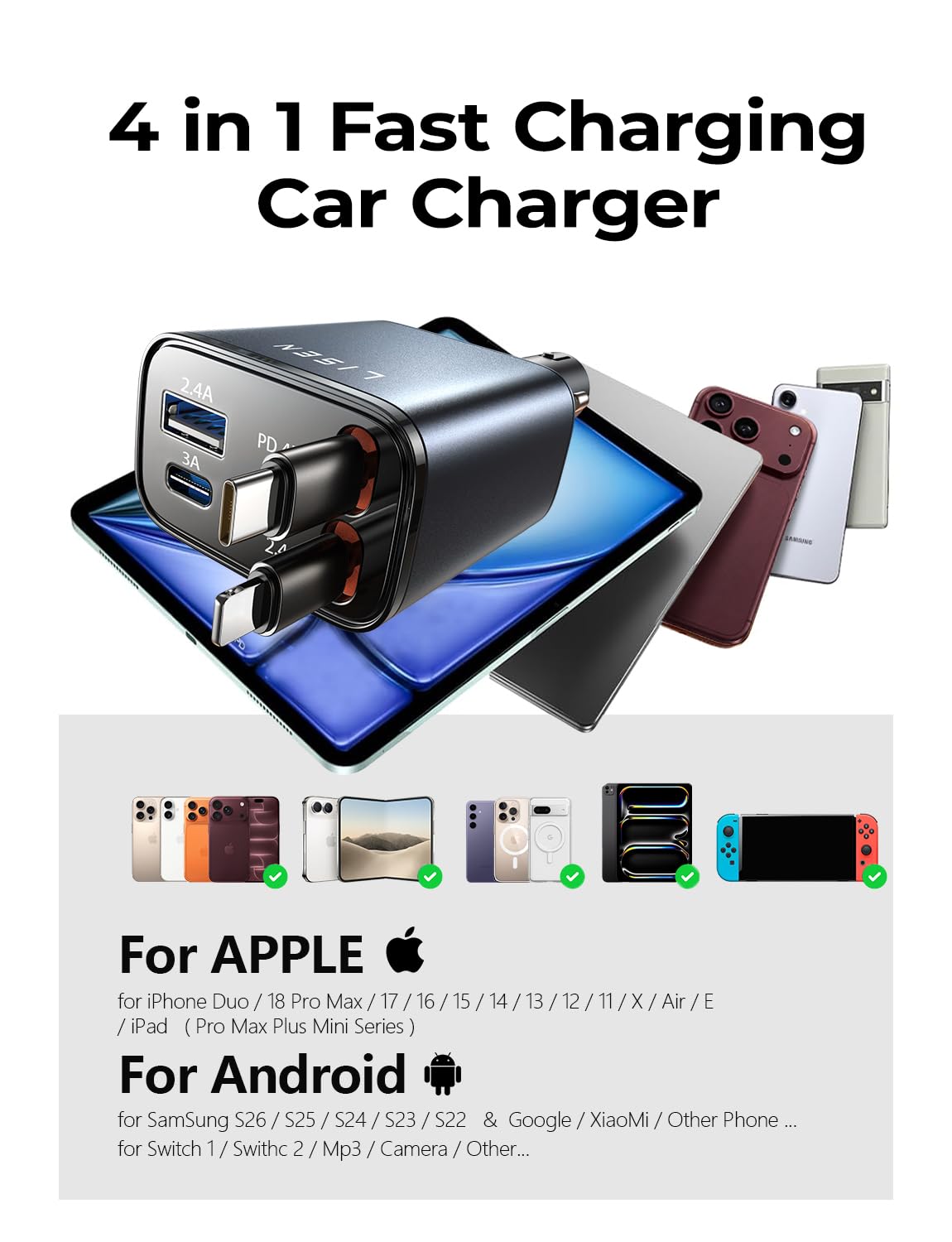 LISEN – Automobile Chargers on display