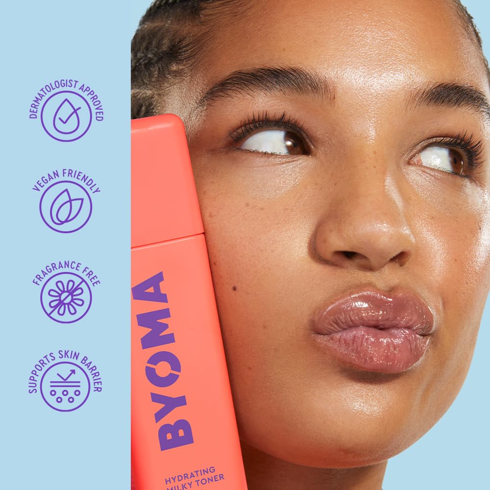 BYOMA Milky Toner – back view and specifications