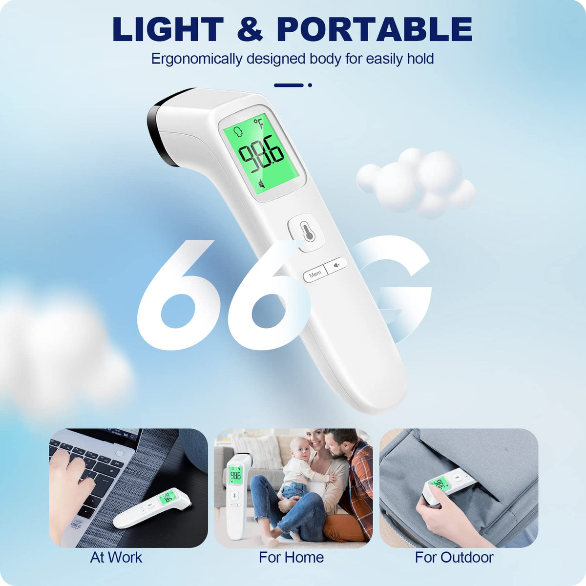 Goodbaby No Touch Thermometer for Adults and Kid Accurate – alternate angle