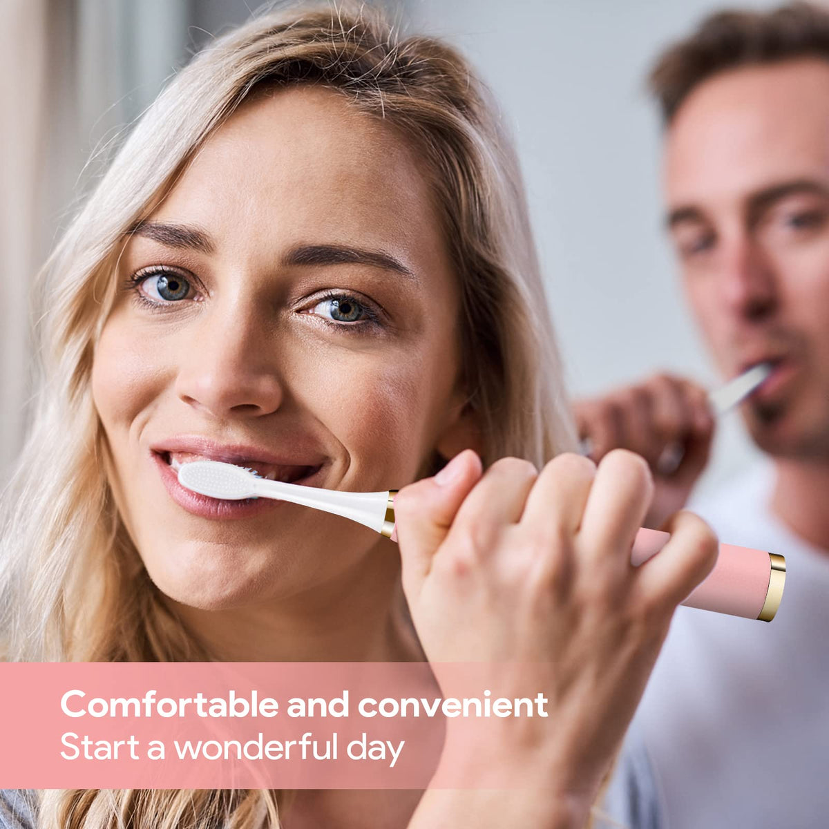 Dnil 2 Pack Rechargeable Sonic Toothbrush for Adults Long - Dnil Official Imagery - 8