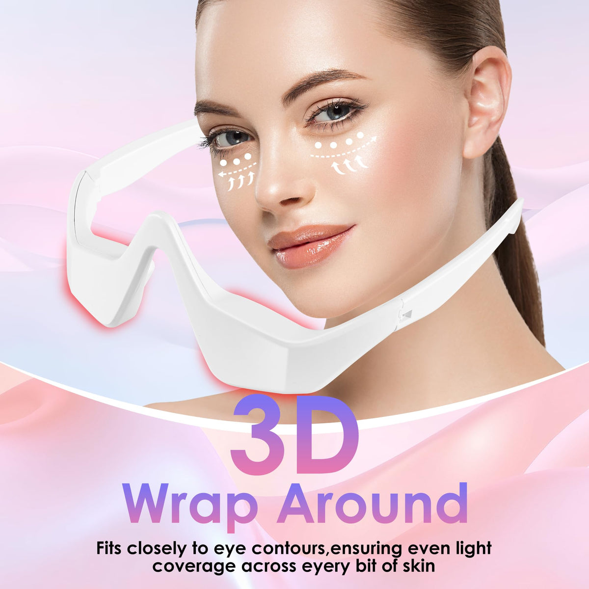 Under Eye Red Light Therapy Glasses Red Light Therapy Device - FGHJU Official Imagery - 4