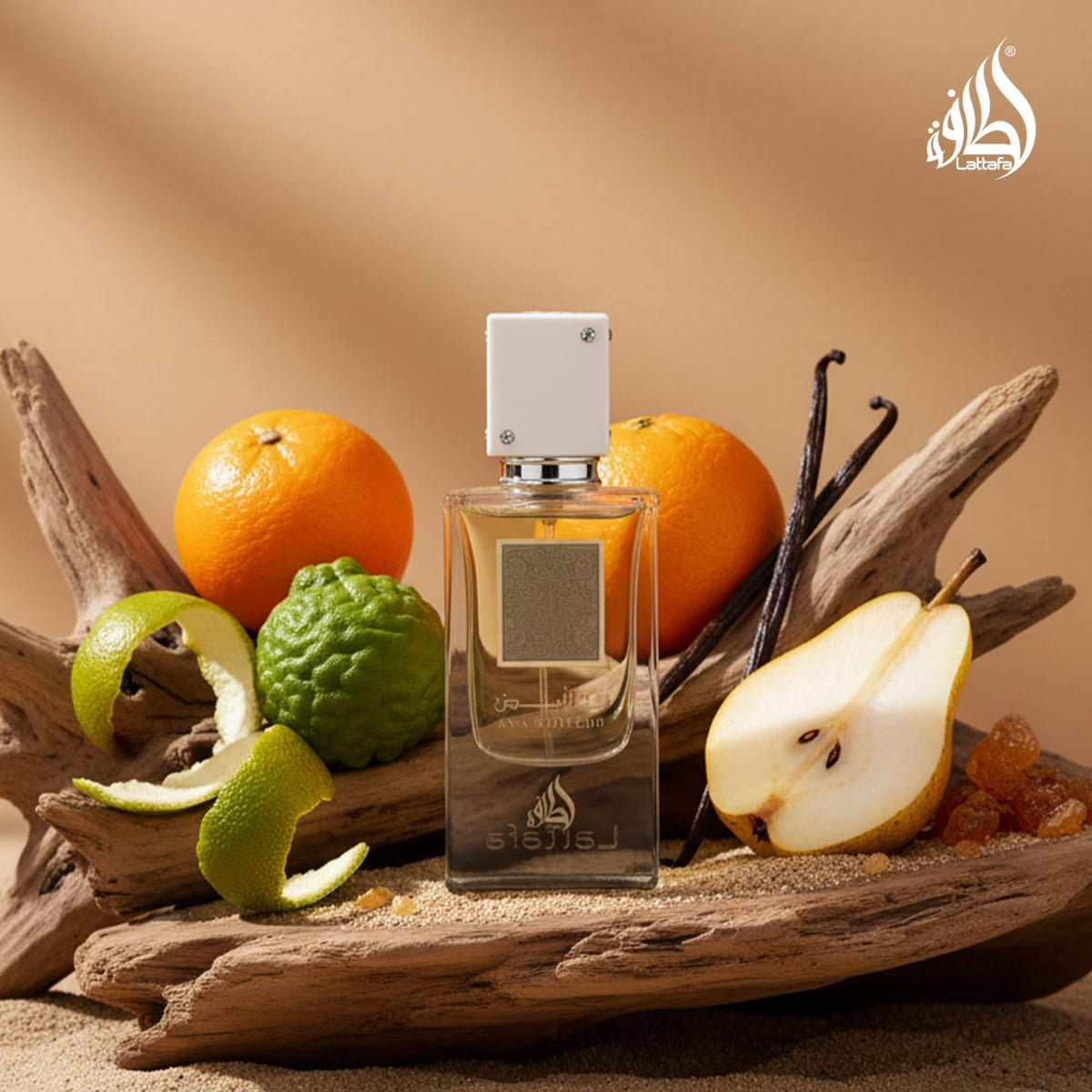 Lattafa Perfumes Ana Abiyedh for Unisex Eau de Parfum Spray – back view and specifications