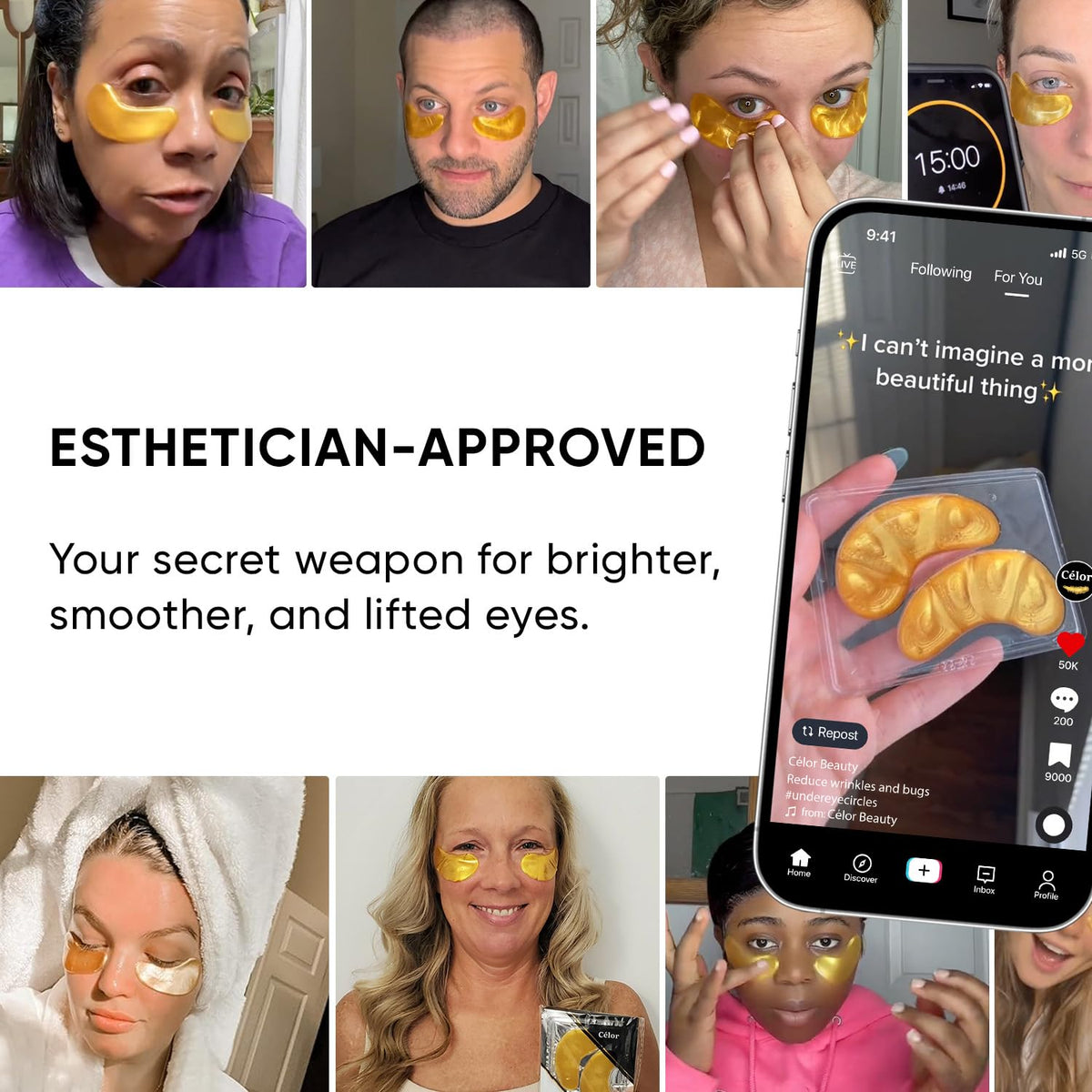 CÉLOR Under Eye Patches – alternate angle