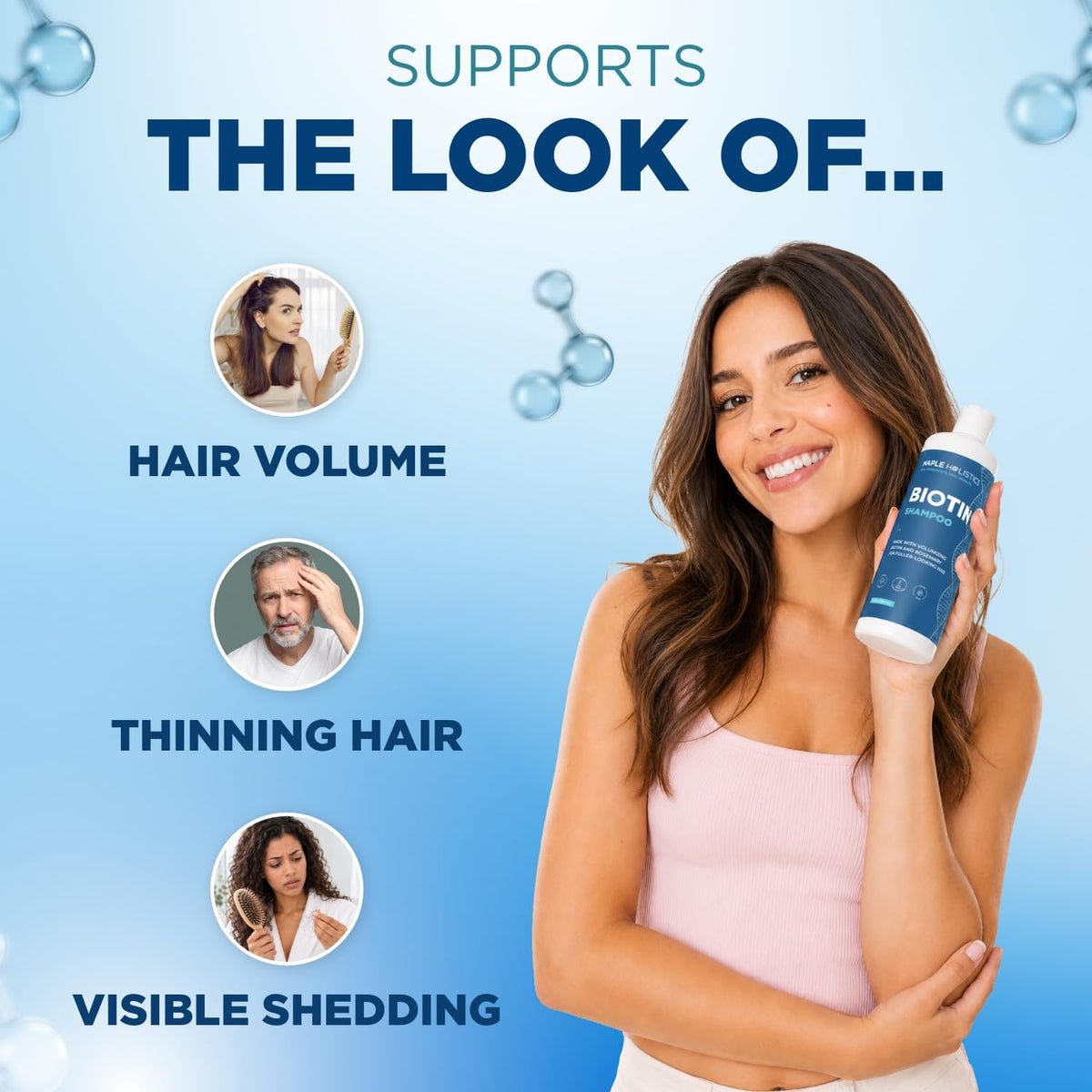 Rosemary and Biotin Shampoo for Thinning Hair - Maple Holistics Official Imagery - 3
