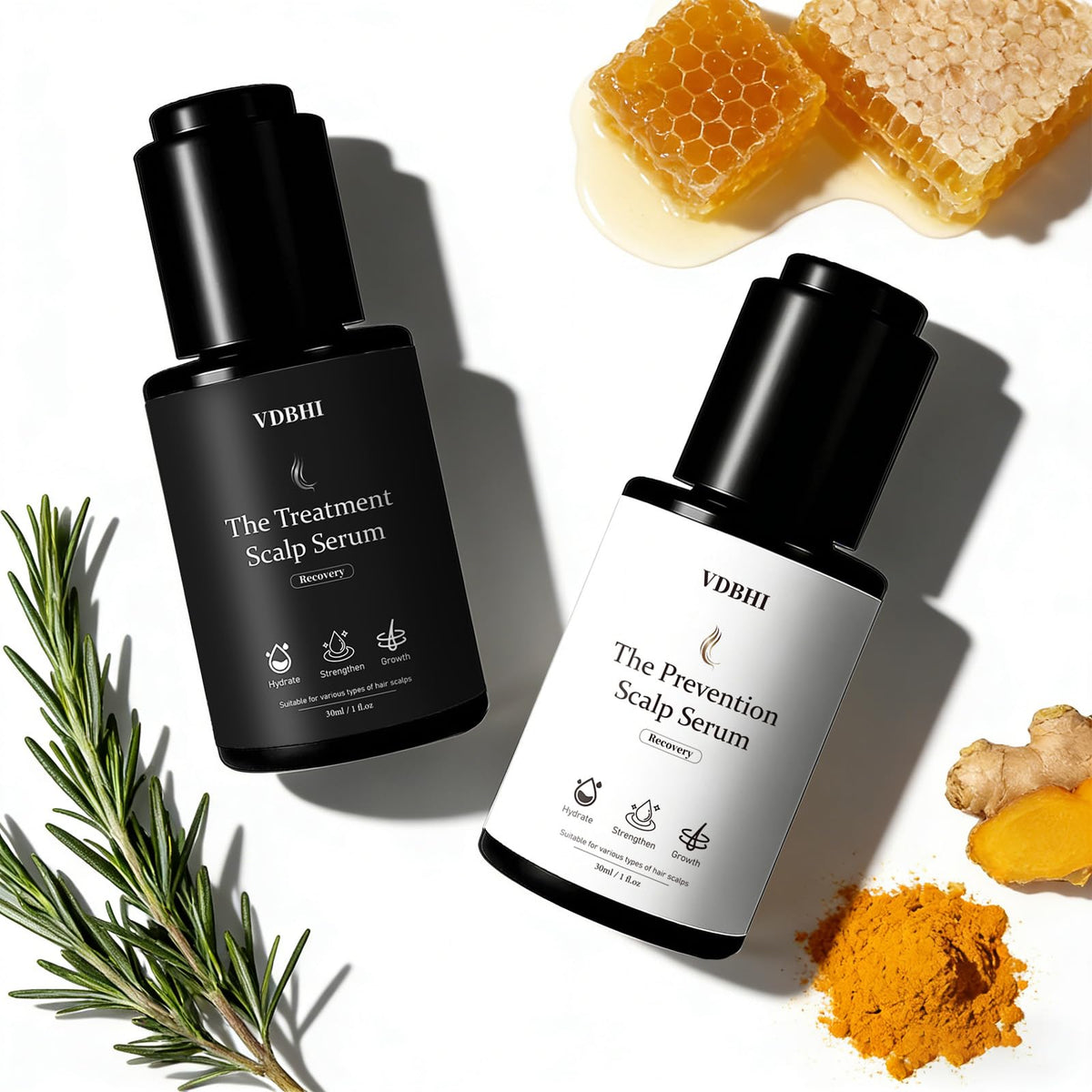 Hair Growth Serum Bundle for Women Men - VDBHI Official Imagery - 3
