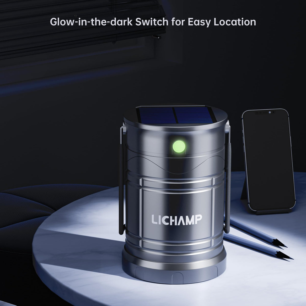 Lichamp 4 Pack Solar Camping Lantern USB Rechargeable LED - Lichamp Official Imagery - 8