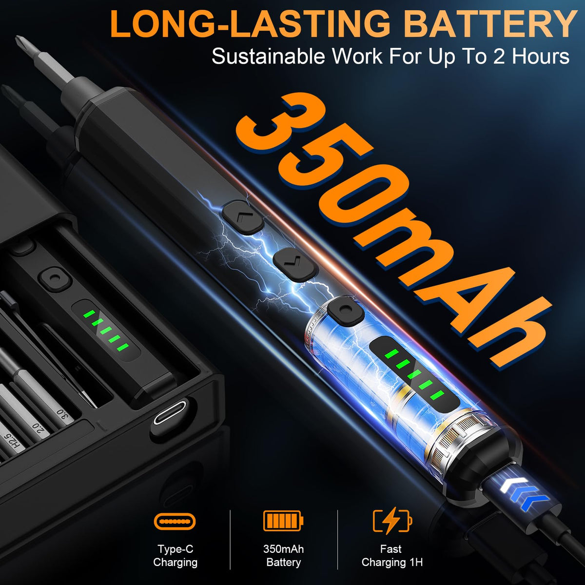 TanSon Mini Electric Screwdriver 72 In 1 Small Precision - TanSon Official Imagery - 7