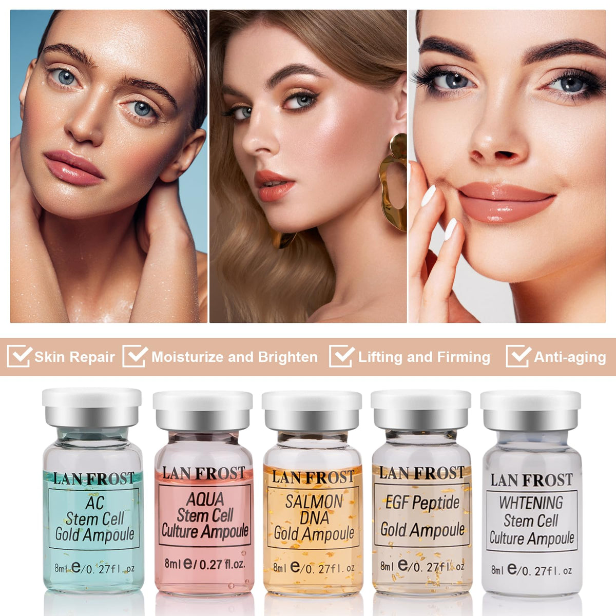 Facial Glow Starter Kit Serum Hyaluronic Acid Essence Skin - TRESSON Official Imagery - 6