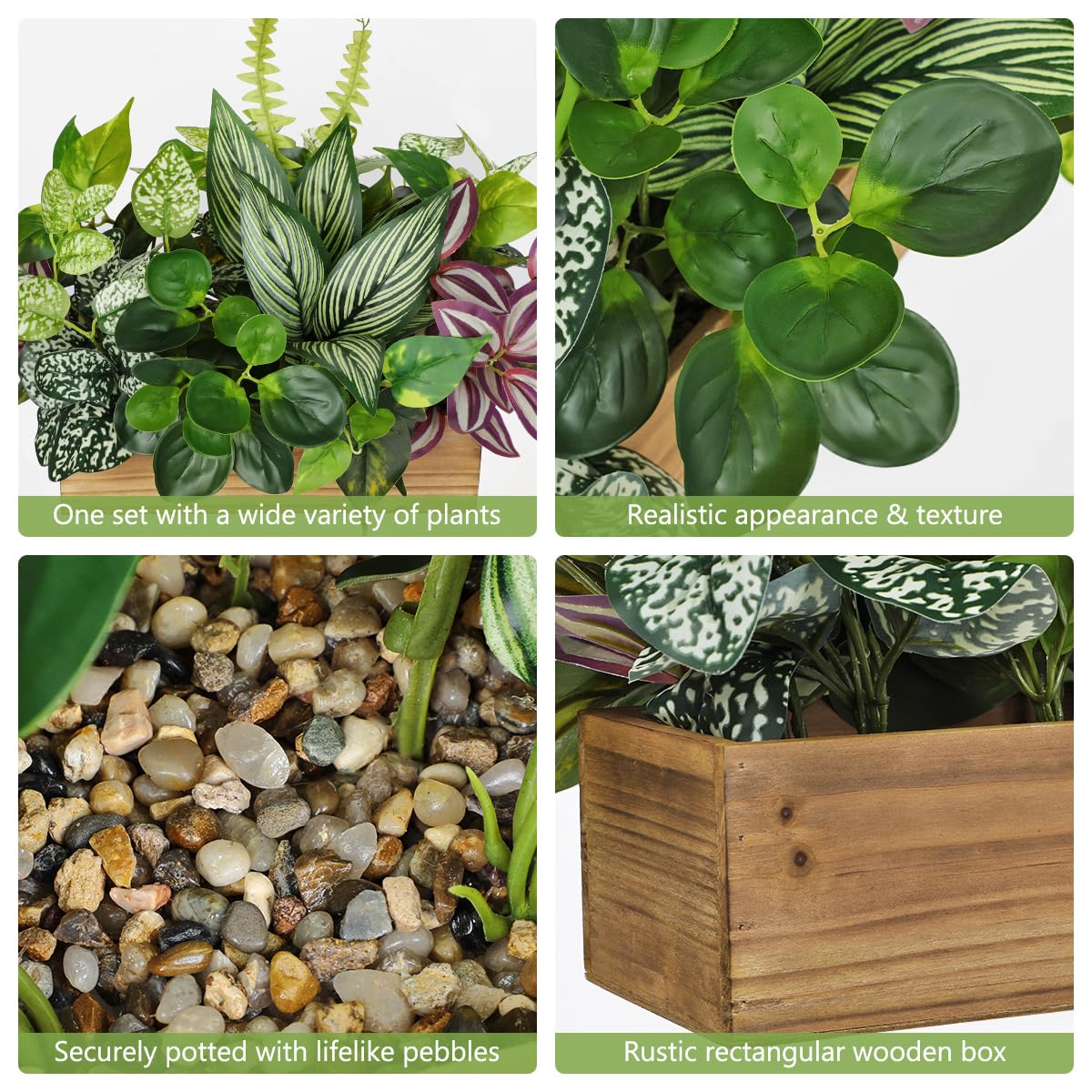 Artificial Mixed Greenery Arrangement Fake Plant Centerpiece - Villa Como Official Imagery - 3