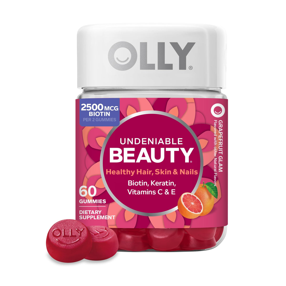 OLLY Hair Skin and Nails Gummies Undeniable Beauty Biotin – product photo (B7 (Biotin))