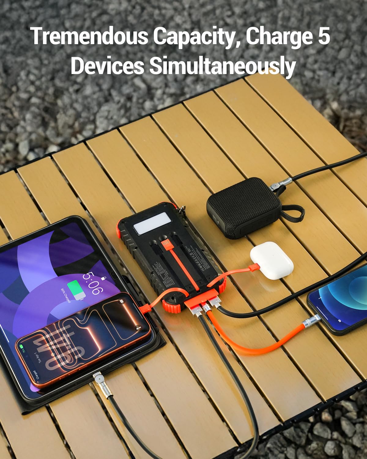 Solar Charger Power Bank 20000mAh Fast Battery Pack for Cell - Uukto Official Imagery - 4