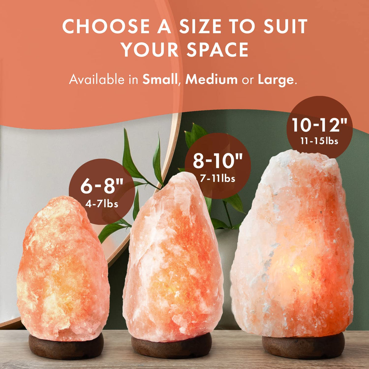 Himalayan Salt Lamp for Bedroom Large 8 10 Inch Pink Salt - The Body Source Official Imagery - 8