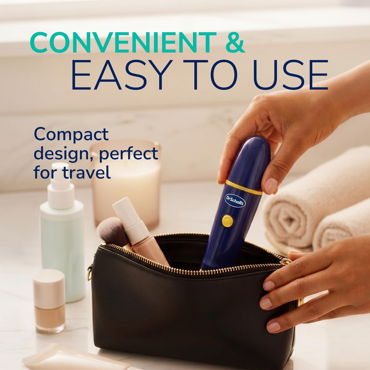 Dr. Scholl's Dr Scholl s Electric Foot Callus Remover for Feet Electric – back view and specifications
