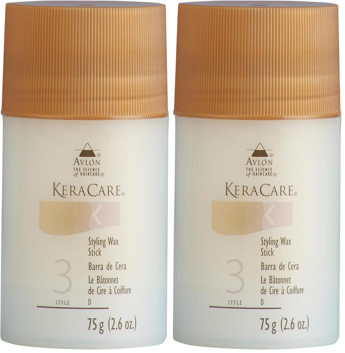 KeraCare Hair Wax Stick 2 6oz – back view and specifications