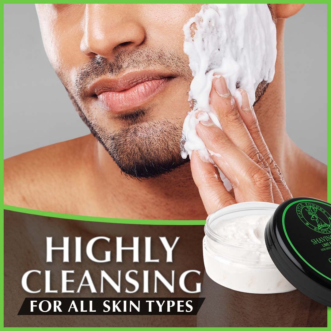 Castle Forbes Lime Oil Shaving Cream 6 8 fl oz - Castle Forbes Official Imagery - 6