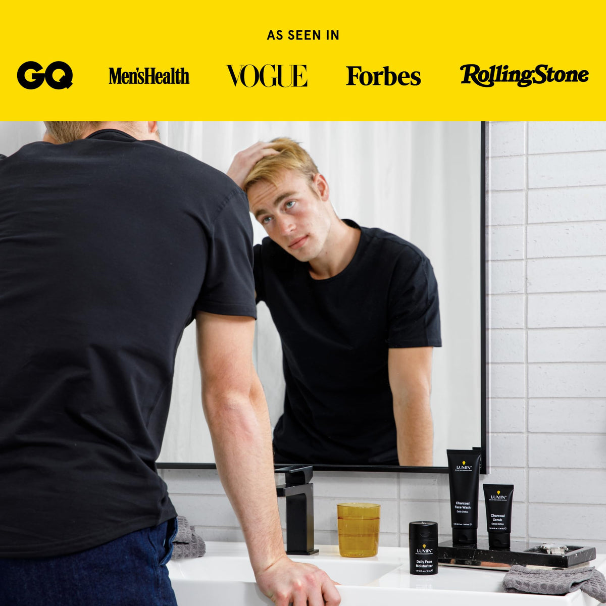 Lumin Charcoal Face Wash for Men - Lumin Official Imagery - 7