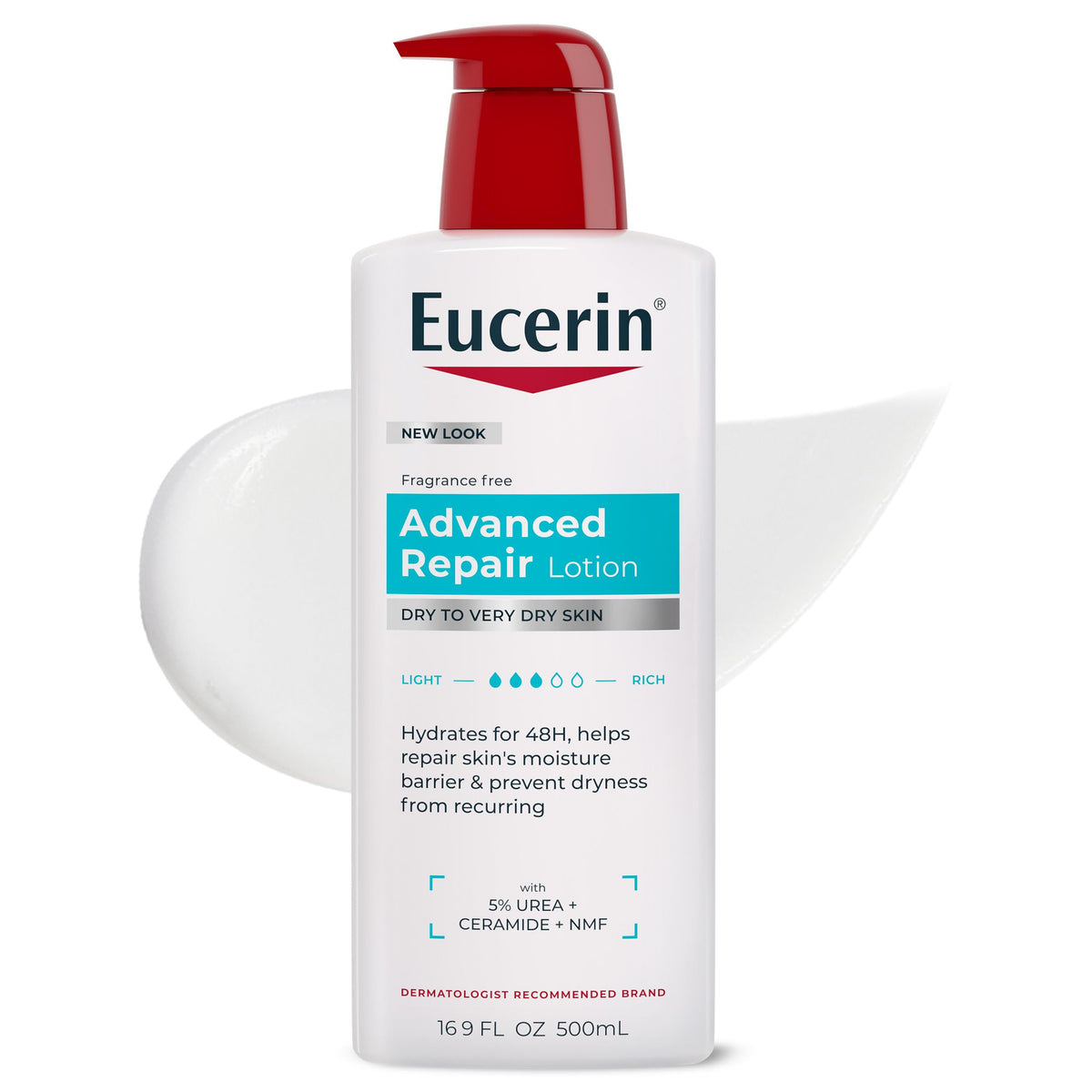 Eucerin Advanced Repair Lotion Urea Enriched 16 9 FL OZ