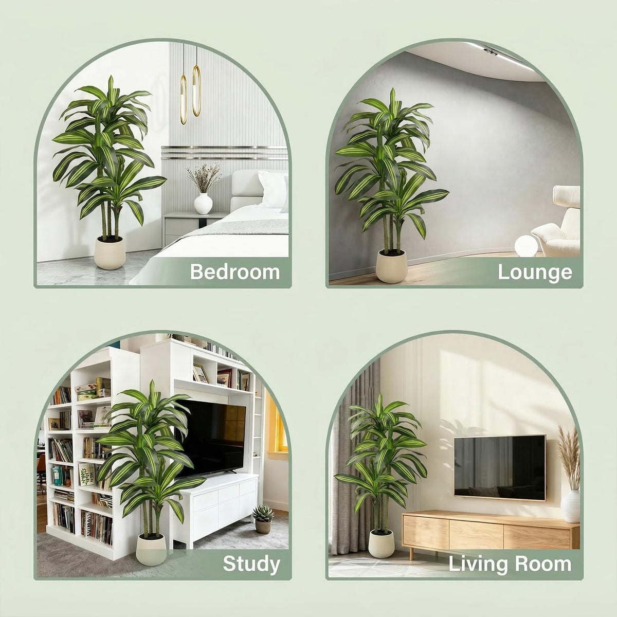 5FT Artificial Tree Dracaena Plant in Decorative Pot - TIMBERHIDE Official Imagery - 8