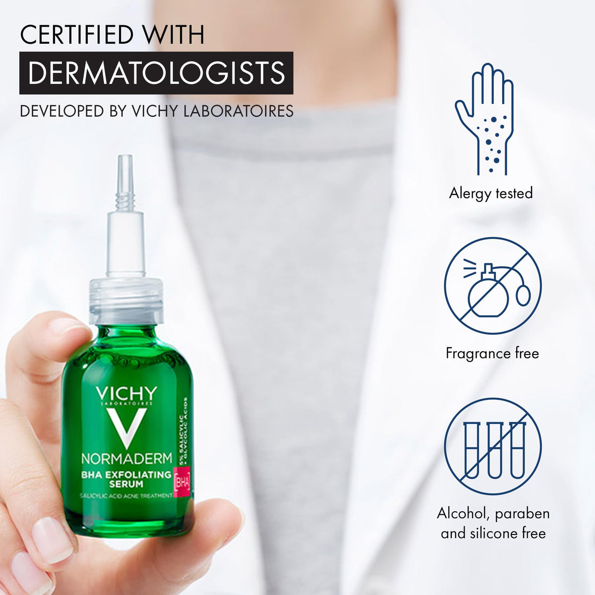 Vichy Normaderm BHA Salicylic Acid Acne Treatment for Face 1 - Premium Selection Official Imagery - 6