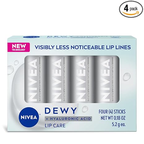 NIVEA Dewy and Hyaluronic Acid Lip Care Moisturizing Lip