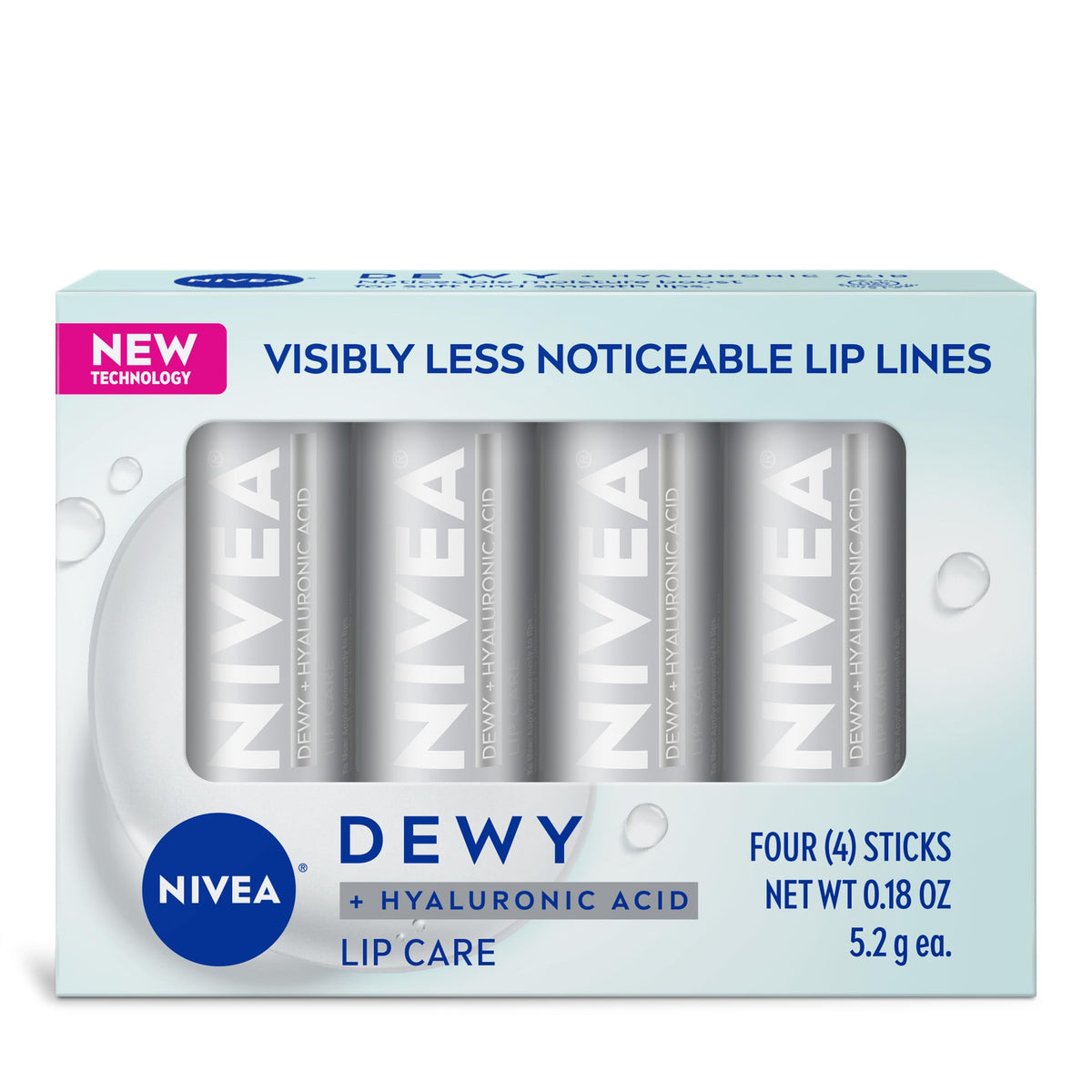 NIVEA Dewy and Hyaluronic Acid Lip Care Moisturizing Lip – product photo (Balms & Moisturizers)