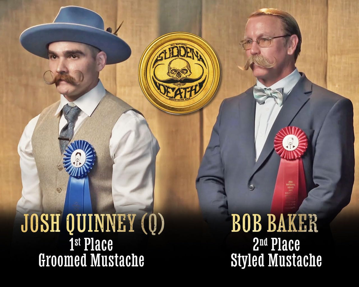 Moustache Care Gift Set for Men Wax Balm Comb Grooming Death - THE VINTAGE GROOMING CO. Official Imagery - 4