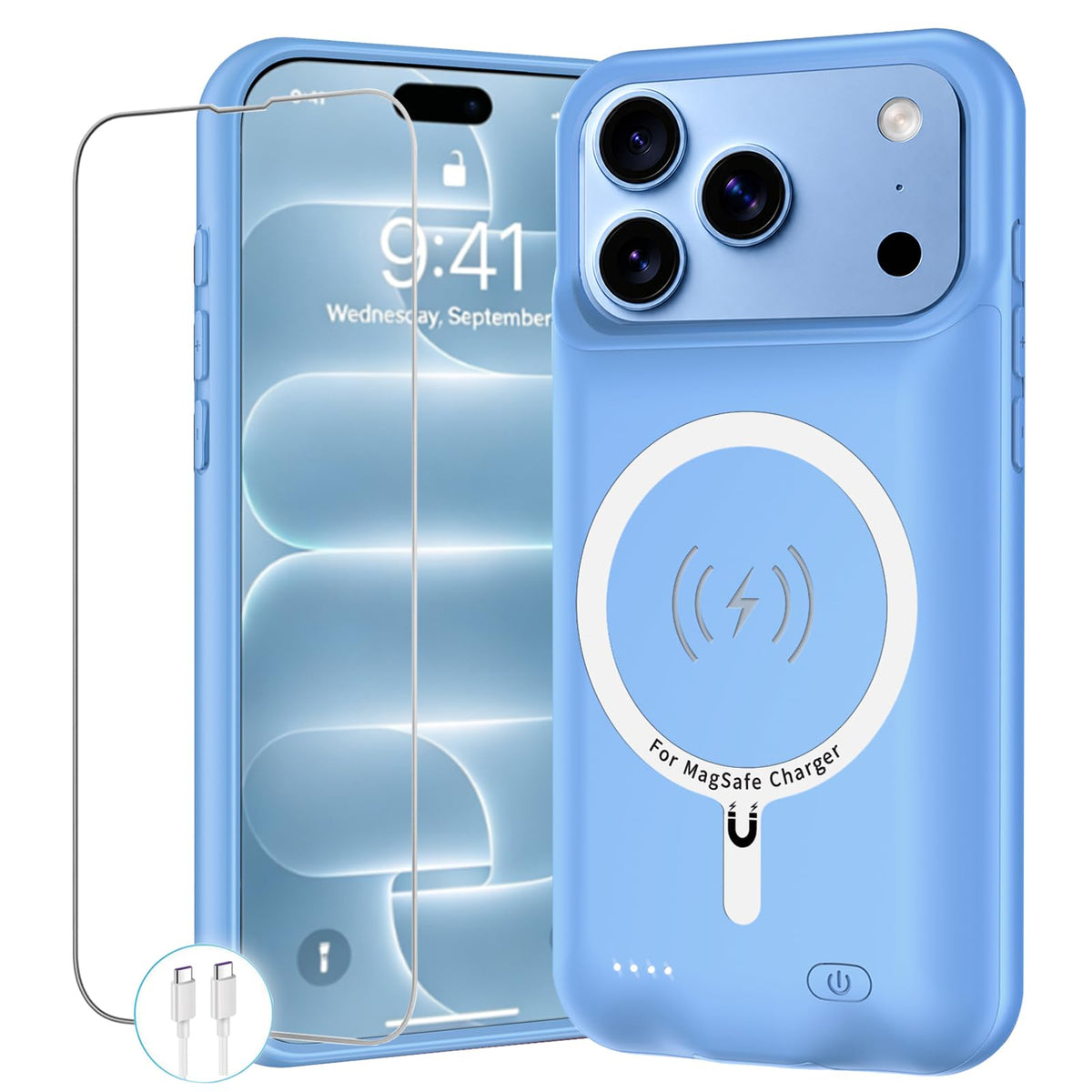 Battery Case for iPhone 18 Pro Max 12000mAh Pack - YINGYKJ Official Imagery - 1