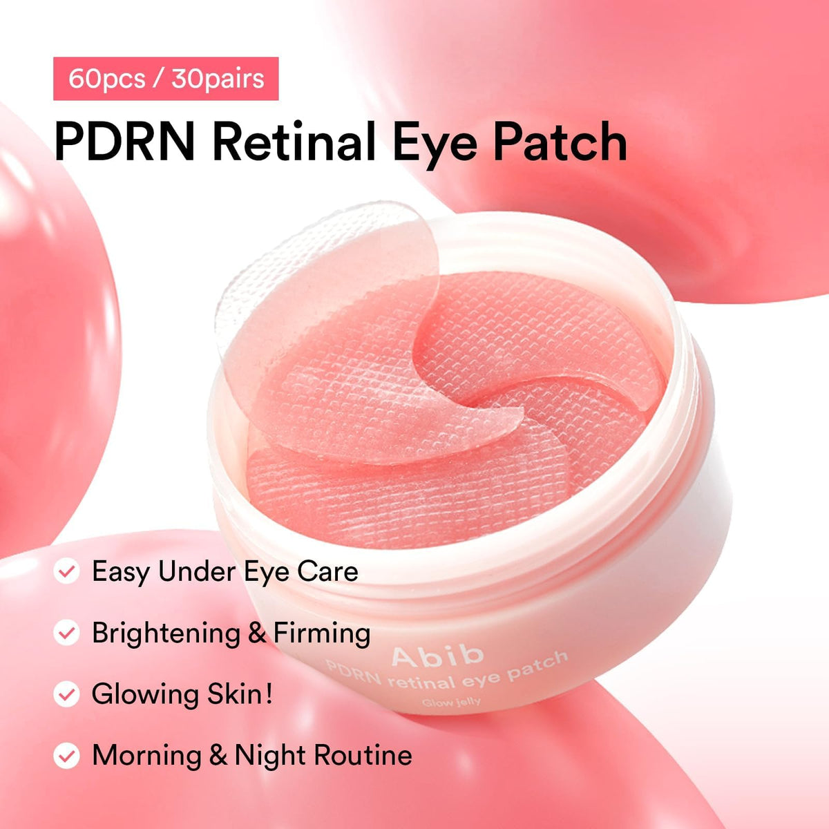 Abib PDRN 3 Step Glow Ritual PDRN Retinal Eye Patches 60 - Abib Official Imagery - 4